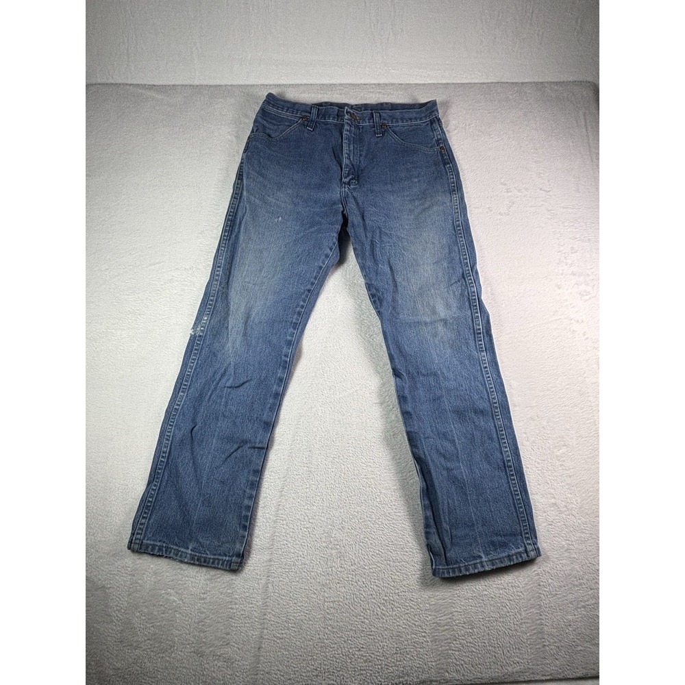 Wrangler Jeans Mens 34x30 Blue Cowboy Cut 13MWZ Western Rodeo American Denim